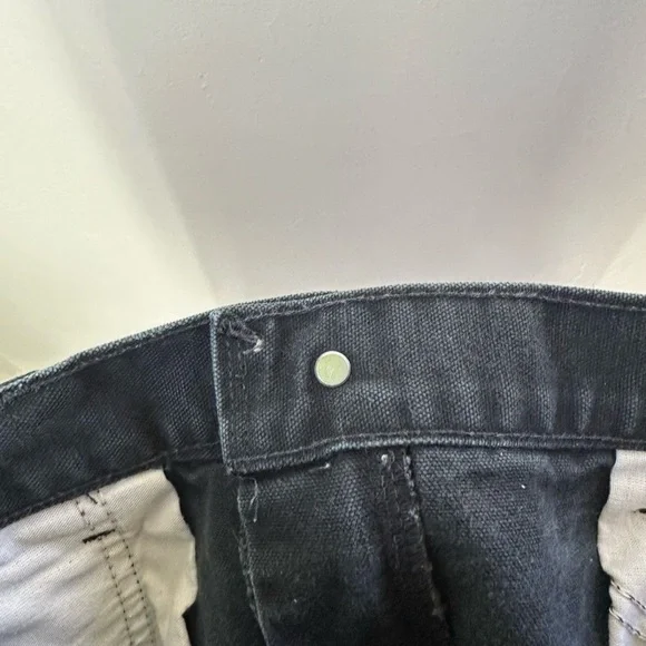 Perfect faded black Carhartt double knee pants